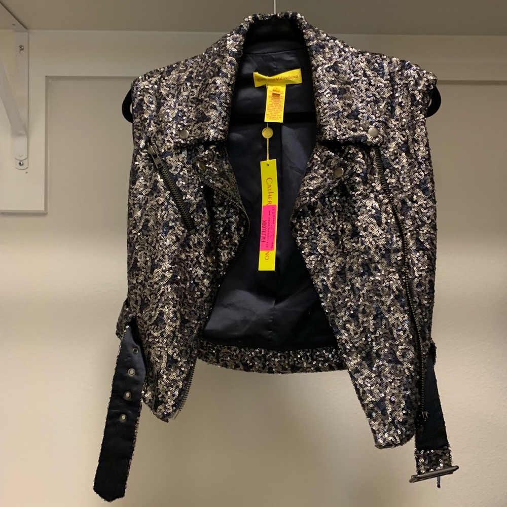 New Catherine MaLandrino Sequin Vest